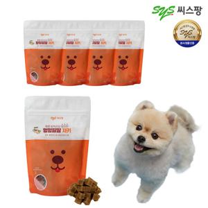 씨스팡 반려견 영양간식 멍멍팔팔 황태맛 져키 5팩