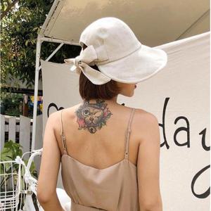 [키린] 여성 여름모자 버킷햇  벙거지 리본 벨크로 찍찍이