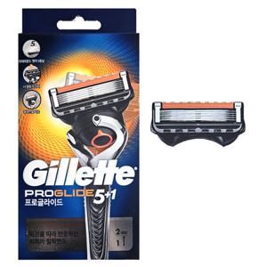 질레트 프로글라이드 매뉴얼 면도기 2UP 플랙스볼 (면도기+면도