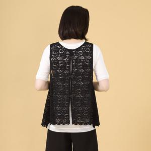 애비뉴투지 엄마옷 스칼렛 레이스 여름 민소매 브이 조끼 V06219