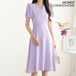 [한정/특가][모리스커밍홈][55~77]러블리 이중 날개소매 원피스_M2206OP150B