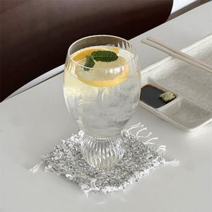 니코트 플리츠 고블렛 와인잔