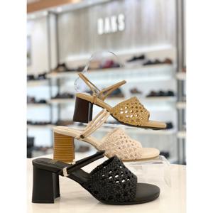 [닥스] 여성 6cm 메쉬 꼬임가죽 쿠션창 뮬 겸 샌들 did206