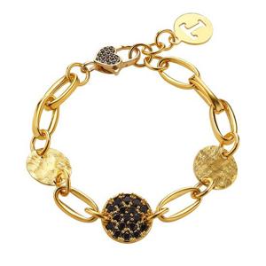 [한국금다이아몬드] 순금 팔찌 T 코인 할로우 써클 24K 18.75g 18K장식