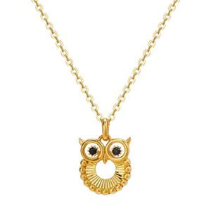 [한국금다이아몬드] 순금 목걸이 행운 써클 부엉이 24K 7.5g 18K장식