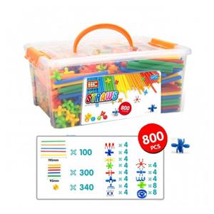 레벨4 빨대블럭 800피스 혁신디자인