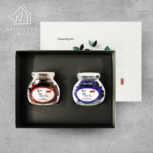 [웰굿]프리미엄 꽃차 2종 선물세트 6B(장미꽃,당아욱)