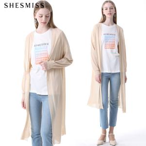 [쉬즈미스] 루즈핏 솔리드 오픈형 가디건