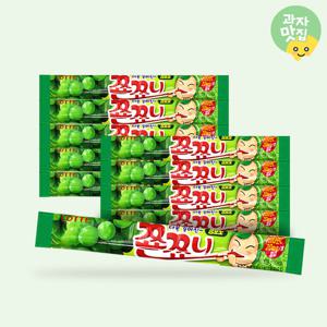 롯데제과 쫀쪼니 29g 청포도 x 10개 /카라멜 젤리 간식