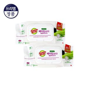 3M 베이킹소다 물걸레 청소포 표준형 30매 x 2개