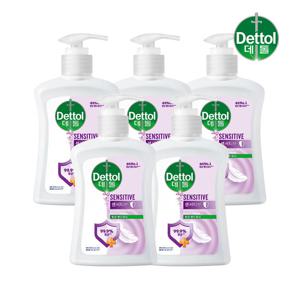 데톨 센서티브 핸드워시 250g x5개 손세정제 핸드솝 물비누