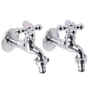 수도꼭지 십자커플링 왕분리 세탁기전용 수전 냉수