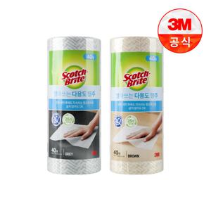 [3M]빨아쓰는 다용도 행주 롤타입(40매)