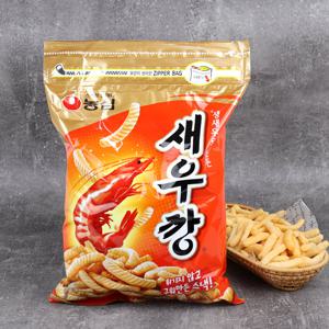 농심 새우깡 400g / 대용량 간식 지퍼팩보관