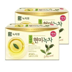 녹차원  현미녹차 100T X2개