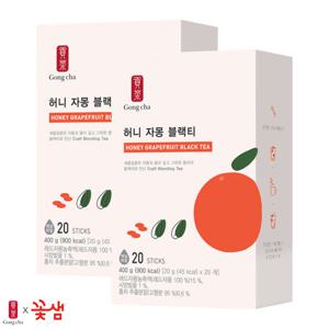 꽃샘 공차 허니자몽블랙티 20T x2개