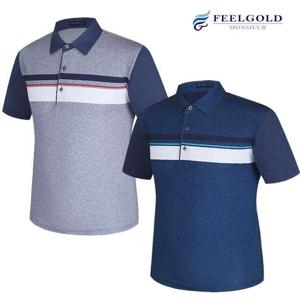 [필골드] 매킨니 디자털나염 고신축사 반팔카라 티셔츠 PT410n41