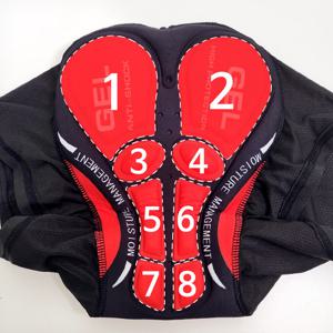 8쿠션 자전거바지 엉덩이 패드 속바지 빕숏 H33