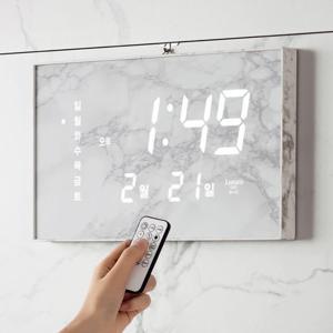 [정품] 국산 LNS GPS수신 LED 벽시계 비앙코 36cm