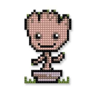 DIY 스티커 보석십자수 마블 어벤져스 그루트 10X10