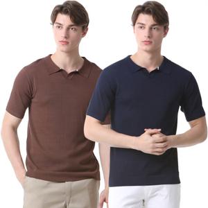 [베이지코] 베이직 카라 남성 썸머 니트