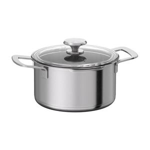 이케아 HEMKOMST 헴콤스트 냄비+뚜껑, 스테인리스 유리, 3L/조리