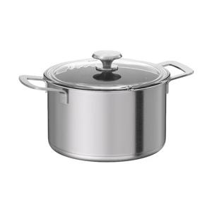 이케아 HEMKOMST 헴콤스트 냄비+뚜껑, 스테인리스 유리, 5L/조리