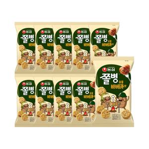 농심 쫄병 숯불바베큐맛 82g  x 10개 / 스낵 간식