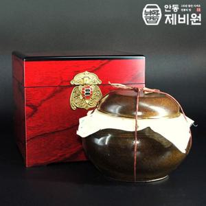[안동제비원] 3년묵은 전통 된장 1kg 항아리 선물세트