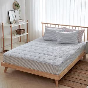 [라몬떼] 썸머 스트라이프 시어서커 토퍼형 매트리스 커버 SS