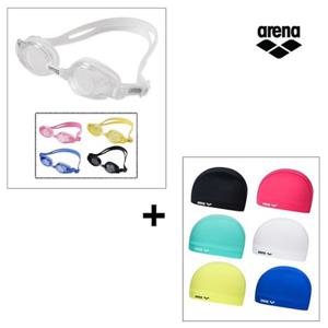 [아레나] 아동 수경 + 수모 A2AC1AG38 S01 2종set