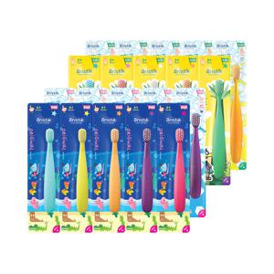 [브리스틱] 에르고 유아 어린이 칫솔 1단계/2단계 5개