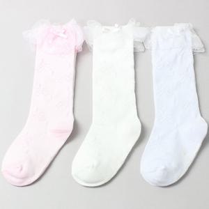 [노디자인] J우아 레이스 반장 1켤레 니삭스 아기양말 아동양말