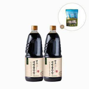 [신앙촌][신앙촌] 양조 생명물 간장 1.8L 2P 캠핑팩1개