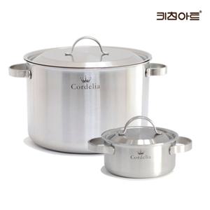 키친아트 코델리아 IH통5중 304스텐 냄비세트 2종J 양16+곰28