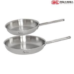 한일스텐레스 스플릿 인덕션 통5중 304스텐 후라이팬세트 2종C 후20+후28