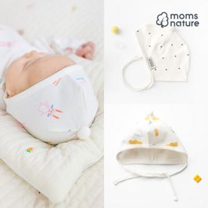 [맘스네이처] 오가닉 신생아모자 / 아기보넷