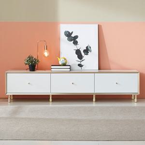 [데코라인] 프라페 빗각 1800 티비다이 거실장