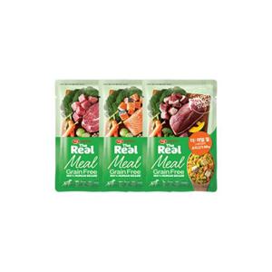 [하림펫푸드] 더리얼 밀 그레인프리 돼지고기/연어/오리고기 60g