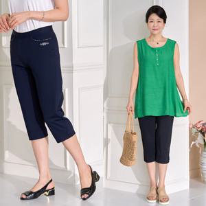 [엄마옷 로즈맘] 더아이스7부밴딩바지