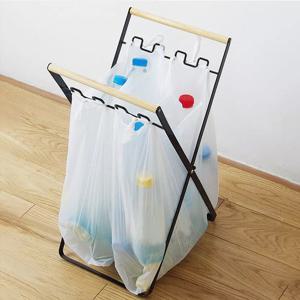 고급형 쓰레기봉투 종량제봉투 거치대 걸이형 휴지통 블랙