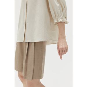 [마리끌레르]린넨 프릴카라 블라우스 (MACBBL07M5)