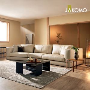 [자코모] 안드레아 6인 라운드형 슈렁큰 천연면피 소가죽 소파