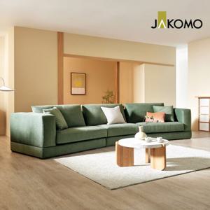 [자코모] 안드레아 6인 라운드형 젠위브 패브릭 소파