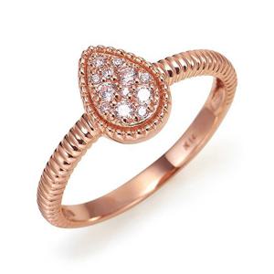 [모아르] 14K 반지 레이어드 우정 링 드롭 라인