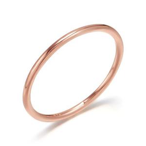 [모아르] 18K 반지 레이어드 링 베이직 밴드 슬림