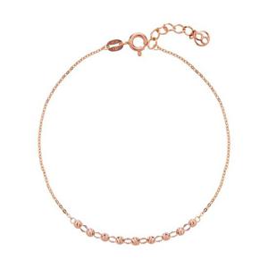 [모아르] 18K 팔찌 체인 볼 금팔찌 컷팅 레이어드