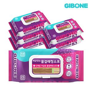 기본에 세균닦는 물걸레 청소포 특대형 25매 x 6팩