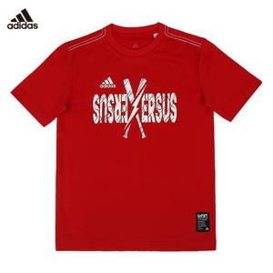 [ADIDAS] CX2251 KIDS 5T TYPO G 키즈 티셔츠 (레드)[빨강]