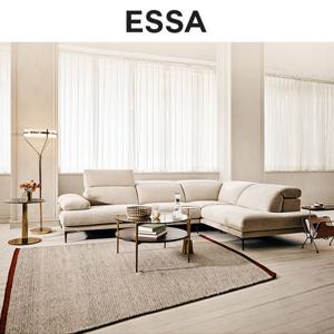 [GS단독][쿠션&상품권증정] 에싸 에블린 4인 오픈코너형 헤드기능 카시미라 패브릭 소파 / 상품권 증정